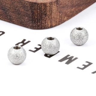 20 Chiếc Thép Không Gỉ Mờ Miếng Đệm Hạt Tròn Bóng Chống Thấm Nước Hạt Charm Vòng Tay Trang Sức Làm DIY Phát Hiện Bán Buôn