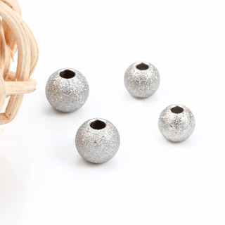 20 Chiếc Thép Không Gỉ Mờ Miếng Đệm Hạt Tròn Bóng Chống Thấm Nước Hạt Charm Vòng Tay Trang Sức Làm DIY Phát Hiện Bán Buôn