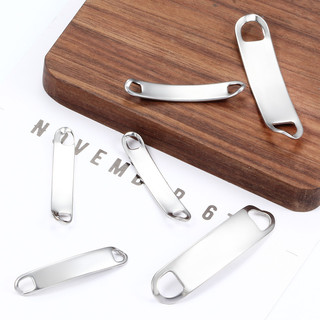 Chất Lượng Cao Charm Thép Không Gỉ Sideways Mặt Dây Chuyền Linh Kiện Diy Vòng Tay Trang Sức Làm Đồ Dùng