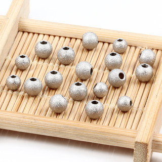20 Chiếc Thép Không Gỉ Mờ Miếng Đệm Hạt Tròn Bóng Chống Thấm Nước Hạt Charm Vòng Tay Trang Sức Làm DIY Phát Hiện Bán Buôn