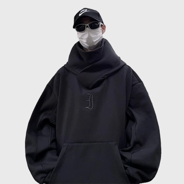 Mới Áo hoodie cotton Cổ Cao áo hoodie nữ Dáng Rộng áo hoodie nam Thời Trang retro Mỹ Chất Lượng Cao áo hoodie bigsize Nam Nữ – 3