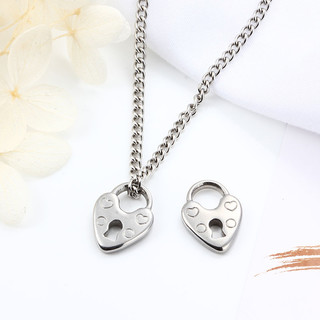 Quyến Rũ Thép Không Gỉ Khóa Trái Tim Tây Tạng Bạc Vàng Mặt Dây 14x19mm Lãng Mạn Cổ Trang Sức Làm Thủ Công DIY