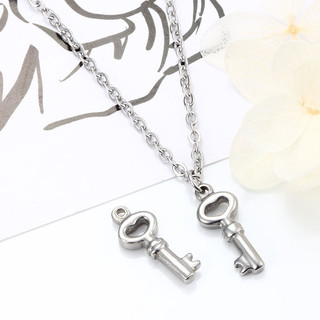 Thép không gỉ Vàng Đánh Bóng Khóa Chìa Khóa Quyến Rũ Cặp Đôi Tình Yêu Mặt Dây Tự Làm Vòng Cổ Vòng Tay Trang Sức Làm Đồ Bán Buôn