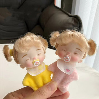 Bộ Đồ Chơi Búp Bê mini Gồm Quần Áo / Núm Vú Giả Tinh Tế Làm Quà Tặng Sinh Nhật Cho Bé Gái