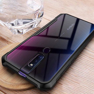 Vỏ chống sốc Acrylic trong suốt hạng nặng cho OPPO F11 F9 F3 F7 F15 F17 F19 F1S F19 F23 F21 Pro Plus 4G 5G Vỏ bảo vệ khung mềm TPU
