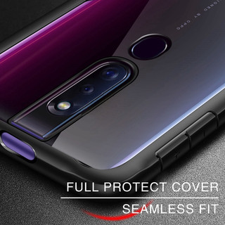 Vỏ chống sốc Acrylic trong suốt hạng nặng cho OPPO F11 F9 F3 F7 F15 F17 F19 F1S F19 F23 F21 Pro Plus 4G 5G Vỏ bảo vệ khung mềm TPU
