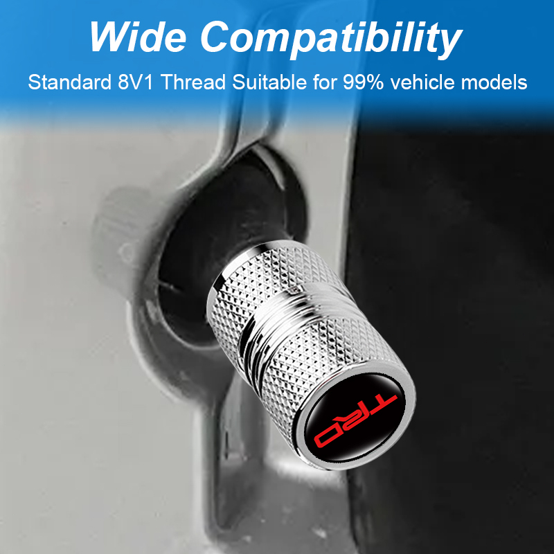 Set 4 Nắp Van Bánh Xe Hơi Bằng Hợp Kim Chống Bụi Cho toyota trd hilux prado corolla camry tacoma yaris rav4 tundra allion