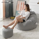 (Sẵn hàng) 120*130cm Đệm Lót Ghế Sofa Ngồi Đơn tatami  Phòng Ngủ / Phòng Khách ghế sofa đơn ghế lười hạt xốp bean bag ghế đọc sách ghế lười hạt đậu sofa mini — ảnh 7