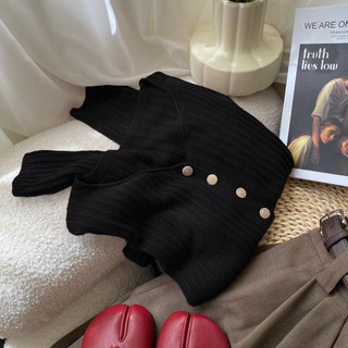 Áo Khoác cardigan Dệt Kim Tay Dài Cổ Chữ v Dáng Ôm Phong Cách Hàn Quốc Thời Trang Cho Nữ