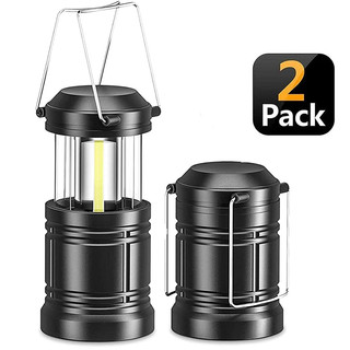 Bộ 2 đèn cắm trại LED mini gấp gọn, treo được, siêu sáng, cầm tay, kèm lồng