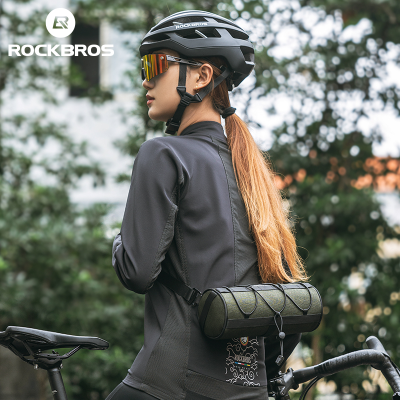 ROCKBROS Túi xe đạp đa năng, dung tích 2L, tay cầm ống chữ thập, phù hợp MTB và xe đạp đường bộ