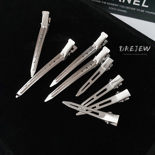 DREJEW 5 chiếc Kẹp mỏ vịt hình học thời trang và đơn giản Bộ 5 món phong cách kim loại thiết kế thích hợp kẹp tóc cá nhân phụ kiện tóc không gây dị ứng