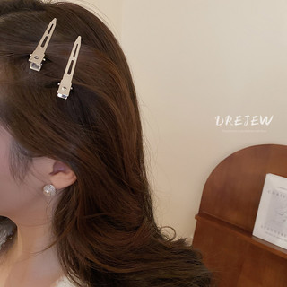 DREJEW 5 chiếc Kẹp mỏ vịt hình học thời trang và đơn giản Bộ 5 món phong cách kim loại thiết kế thích hợp kẹp tóc cá nhân phụ kiện tóc không gây dị ứng