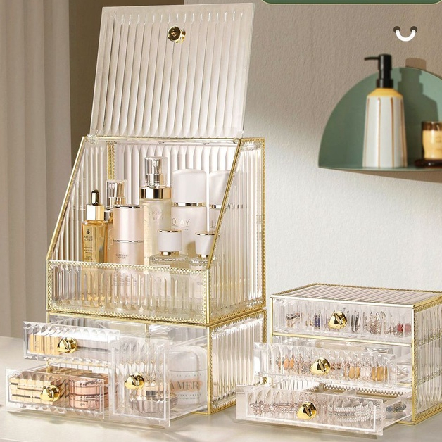 Đồ dùng gia đình Hộp đựng mỹ phẩm Hộp đựng mỹ phẩm Hộp đựng đồ lật Hộp đựng đồ chống bụi Hộp đựng ngăn kéo Hộp đựng đồ trang điểm Giá để đồ hộp đựng đồ trang sức
