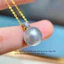 Vòng cổ titan nữ không gỉ mạ vàng 18k thiết kế ngọc trai nhân tạo đính đá thời trang thanh lịch nhẹ nhàng