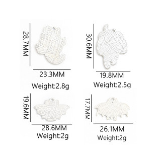 Set 10 Mặt Vòng cổ Hợp Kim Hình Mèo Dơi Có Cánh Sáng Tạo diy