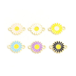 Bộ 10 Phụ Kiện Trang Sức Hình Hoa Cúc Nhỏ Xinh Xắn charms