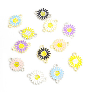Bộ 10 Phụ Kiện Trang Sức Hình Hoa Cúc Nhỏ Xinh Xắn charms