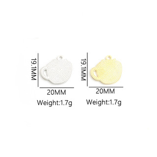 Set 10 Mặt Vòng cổ Hình Mèo Uống Cà Phê Dễ Thương Sáng Tạo