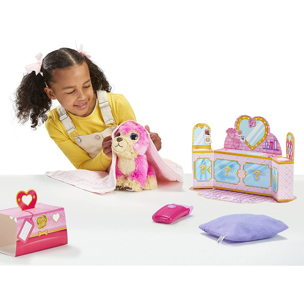 Little Live Pets Scruff-a-Luvs Cutie Cuts! Shave, Reveal and Style, Plush Rescue Pet - Purple Puppy 30146 Đồ Chơi Cho Thú Cưng Nhỏ Nhắn Đáng Yêu Thú Nhồi Bông Màu Tím Dễ Thương 30146