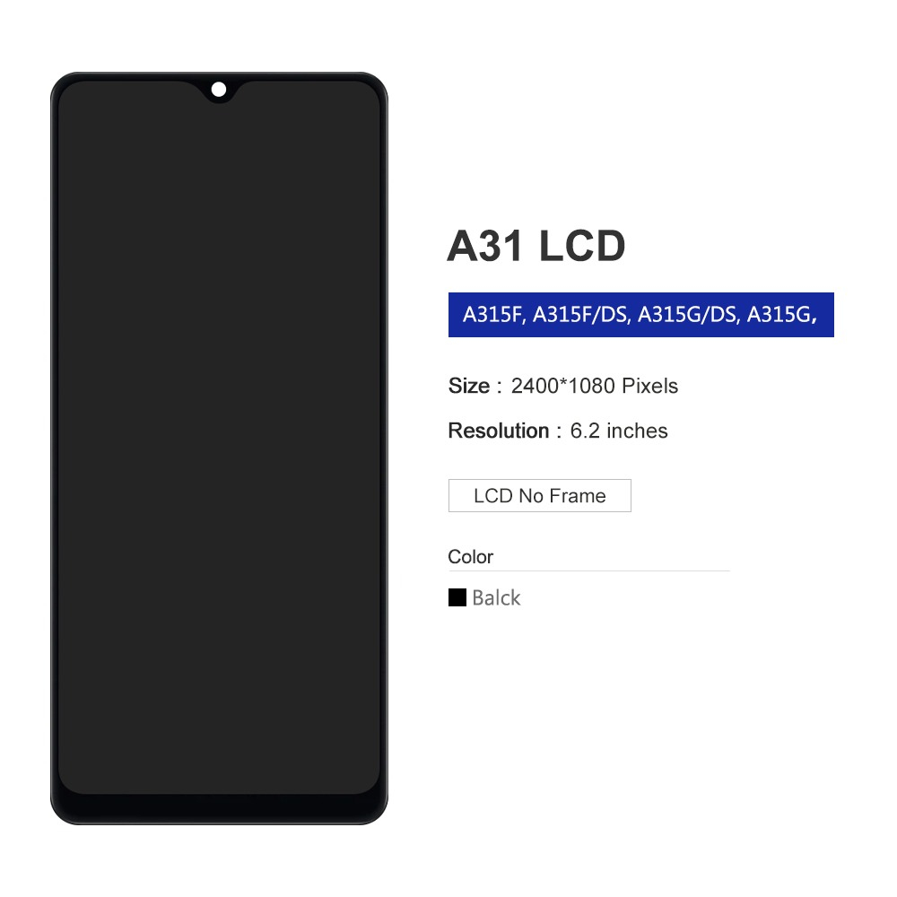 Màn Hình Cảm Ứng lcd Thay Thế Chuyên Dụng Cho samsung galaxy a31 a315f lcd a51 4g a515