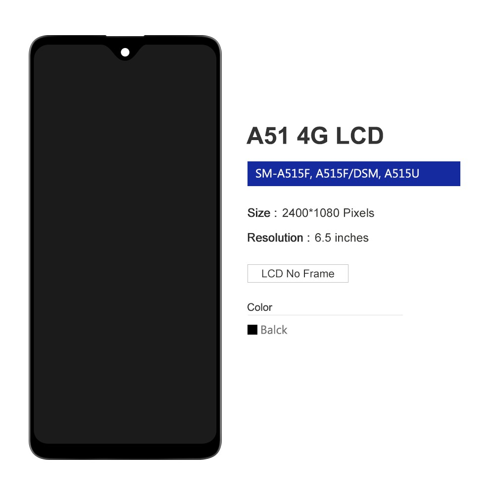 Màn Hình Cảm Ứng lcd Thay Thế Chuyên Dụng Cho samsung galaxy a31 a315f lcd a51 4g a515