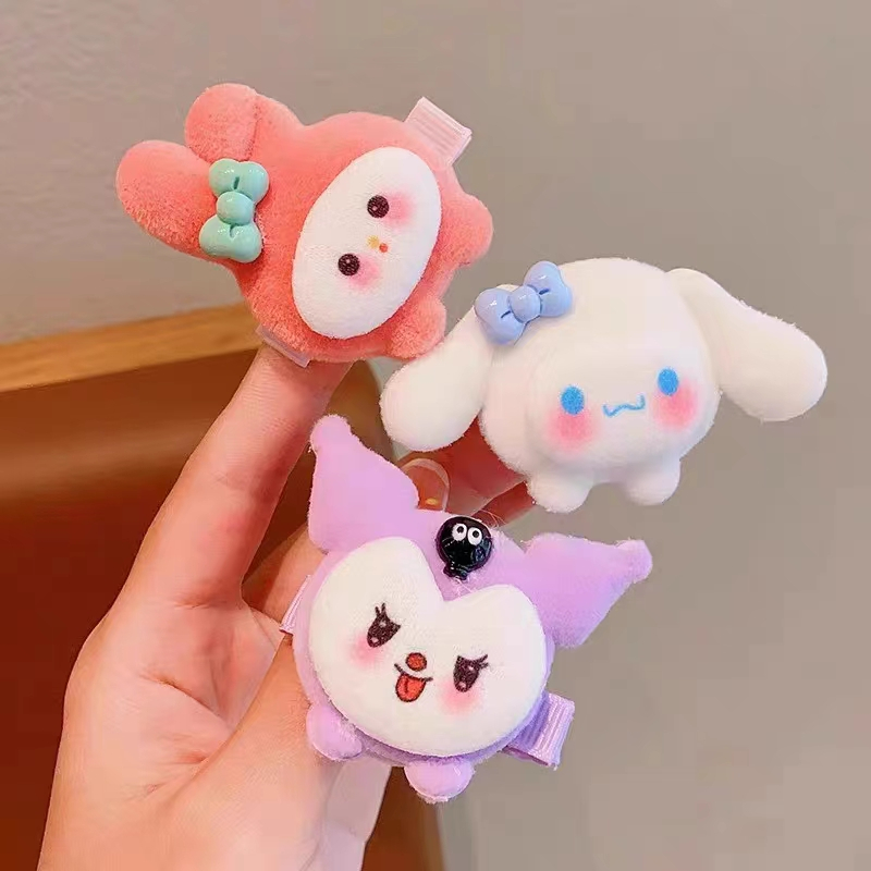 MIAOYA Kẹp Tóc Hình Móng Vuốt Mèo Bằng Lông Nhung Dễ Thương Xinh Xắn