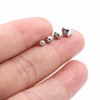 10 Chiếc Thép Không Gỉ Khối Hình Vuông 2 Mm-4 Mm Chắc Chắn Nepal Hạt Vuông Hạt Rời Miếng Đệm Hạt Cho DIY Trang Sức Làm Phát Hiện