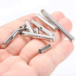 5 Chiếc Thép Không Gỉ Uốn Đầu Hạt Trượt Cuối Khóa Có Dây Xích Khóa Ống Thanh Trượt Đầu Mũ Kết Nối Cho DIY Trang Sức Làm