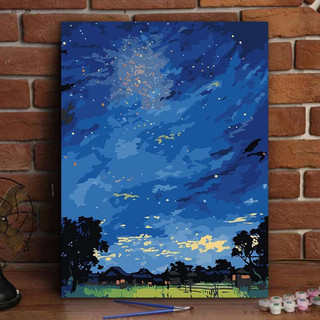 MOZI✨Bầu trời đầy sao mới 40*50CM tranh tô màu theo số tranh số hoá anime tranh sơn dầu số hoá tranh số hóa tranh sơn dầu số  sơn acrylic  tranh số hoáBộ Tranh Sơn Dầu diy Họa Tiết Bầu Trời Đầy Sao Dành Cho Trang Trí Phòng Khách