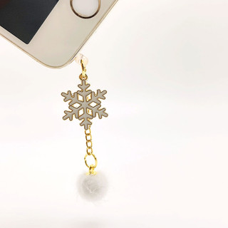 Mobile Nút Cắm Chống Bụi Cho Điện Thoại Hình Bông Tuyết Giáng Sinh