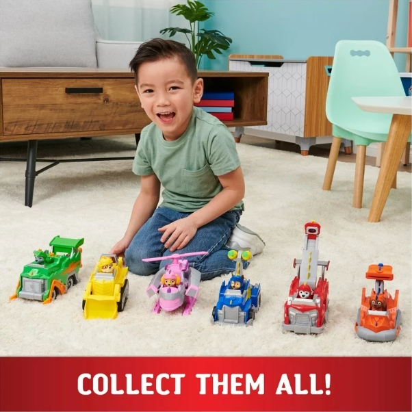 Paw Patrol, Xe đồ chơi biến hình Hiệp sĩ cứu hộ Zuma với nhân vật hành động sưu tập