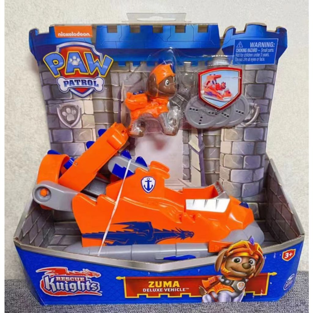 Paw Patrol, Xe đồ chơi biến hình Hiệp sĩ cứu hộ Zuma với nhân vật hành động sưu tập