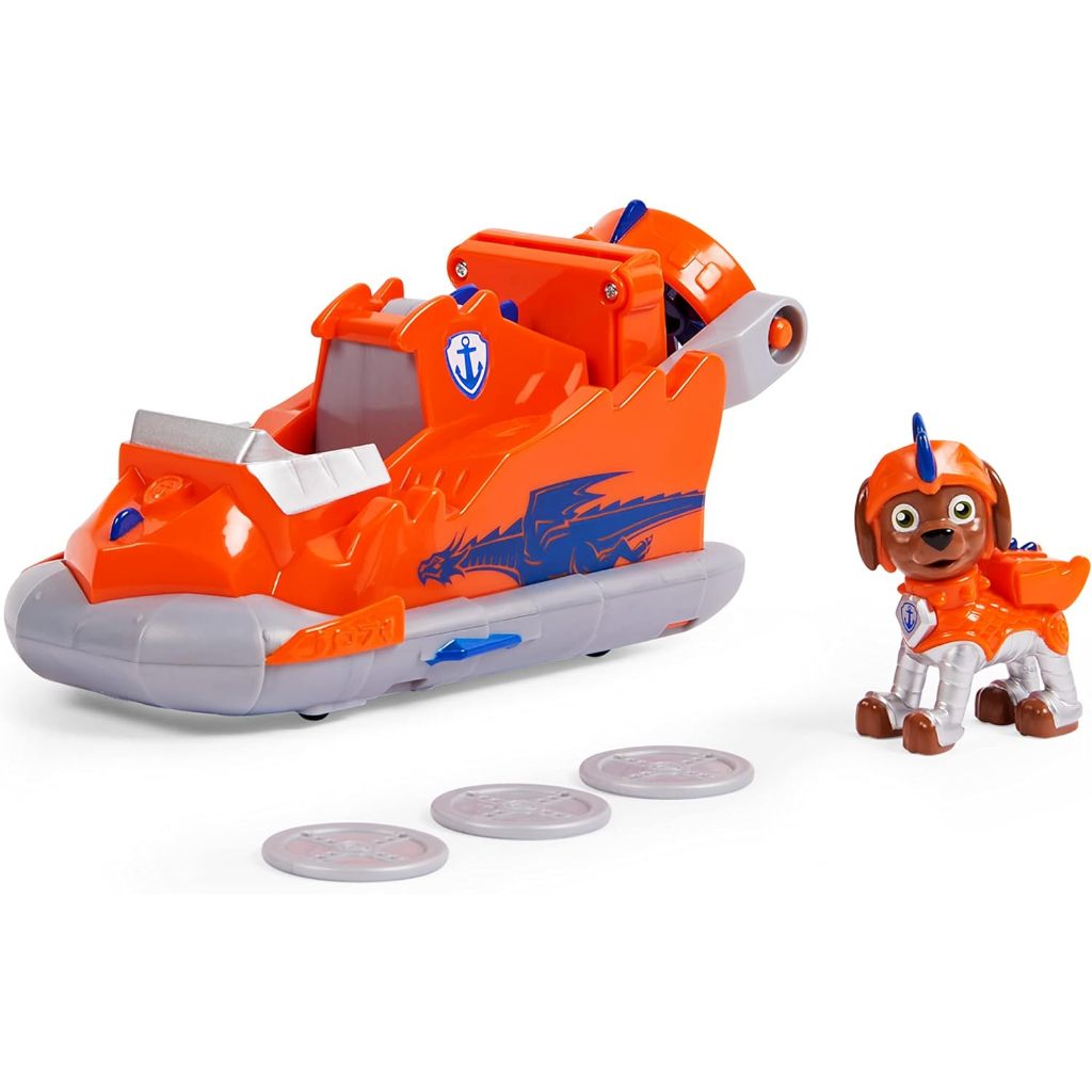 Paw Patrol, Xe đồ chơi biến hình Hiệp sĩ cứu hộ Zuma với nhân vật hành động sưu tập