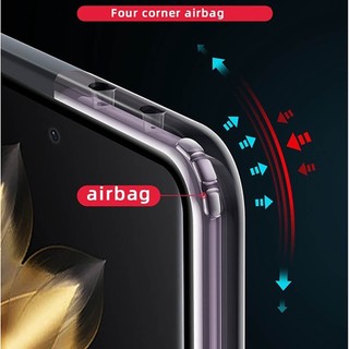 Ốp Chống Sốc Cho Honor Magic V2 Ultimate VER-AN10 Silicon Trong Suốt Vỏ TPU Cứng Ống Kính Bao Gồm Tất Cả Gấp Lật Vỏ Điện Thoại