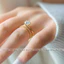 Nhẫn titan không gỉ mạ vàng 18k thiết kế đá zircon cao cấp lấp lánh thời trang sang trọng dành cho nữ
