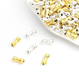 Bộ 15 Hạt Xương Dễ Thương Bằng Hợp Kim Dùng Làm Vòng Tay / Vòng cổ / Lắc Chân handmade diy