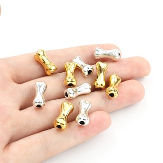 Bộ 15 Hạt Xương Dễ Thương Bằng Hợp Kim Dùng Làm Vòng Tay / Vòng cổ / Lắc Chân handmade diy