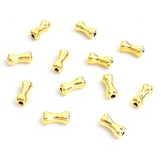 Bộ 15 Hạt Xương Dễ Thương Bằng Hợp Kim Dùng Làm Vòng Tay / Vòng cổ / Lắc Chân handmade diy