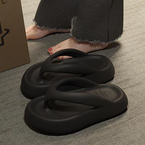 Dép Xỏ Ngón Đế Dày 4CM Dếp đi Cao Mưa Su Dúc Nguyên Khối Mã Chống Trượt Thời Trang Đi Biển 2025 Cho Nữ