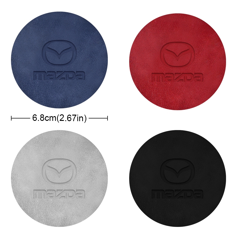 Bộ 2 Đế Lót Cốc Nước In logo Xe Hơi mazda 5 6 323 626 rx8 cx5 cx-4 mx3 mx5 Anza axela