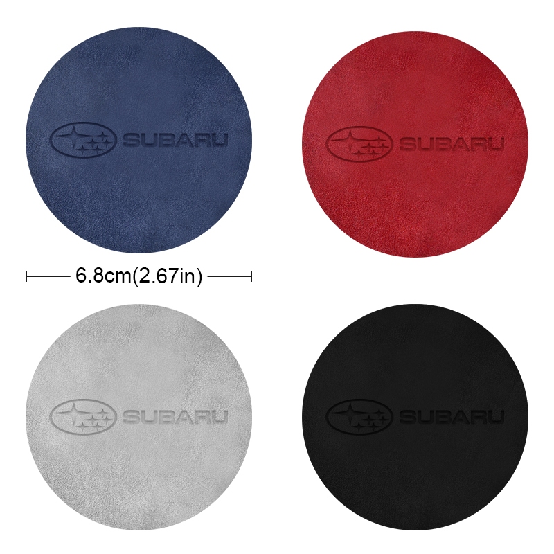 Bộ 2 Miếng Lót Cốc Chống Trượt In logo Xe Hơi subaru impreza wrx sti gda gdb forester