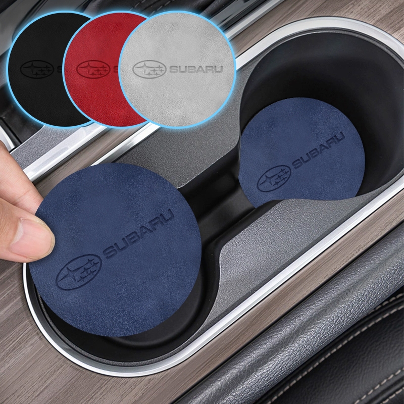 Bộ 2 Miếng Lót Cốc Chống Trượt In logo Xe Hơi subaru impreza wrx sti gda gdb forester