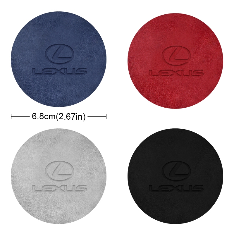 Bộ 2 Đế Lót Ly Chống Trượt In logo Xe Hơi lexus es300 rx330 rx300 gs300 is250 is200 ct200h gx470
