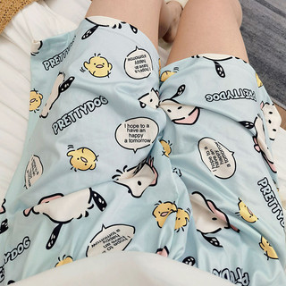 Hoạt Hình Quần Short Ngủ Dáng Rộng Thoáng Khí In Họa Tiết Dễ Thương Thời Trang Mùa Hè Cho Nữ