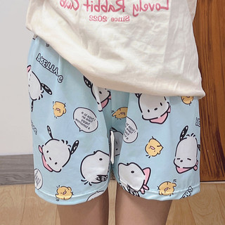 Hoạt Hình Quần Short Ngủ Dáng Rộng Thoáng Khí In Họa Tiết Dễ Thương Thời Trang Mùa Hè Cho Nữ