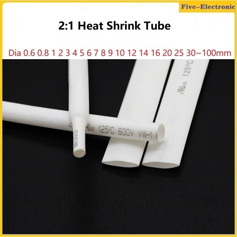 Heat Shrink Tube - 2:1 Shrink Ratio, Black, 20mm Diameter, 3M (10ft) Length - View #8