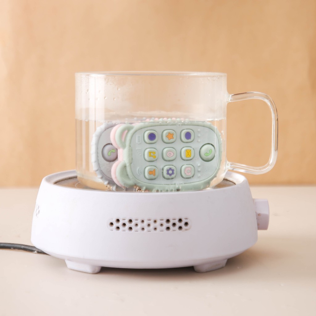 Ảnh Đồ Chơi Điện Thoại Di Động Mô Phỏng Gấu Nhỏ Bằng Silicon Không bpa Thoải Mái Cho Bé 3