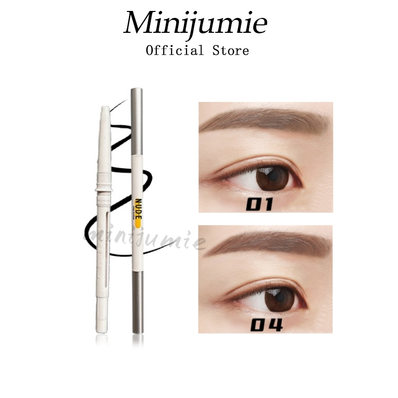 Minijumie Chì kẻ mày chứa vitamin E thiết kế hai đầu chống thấm nước