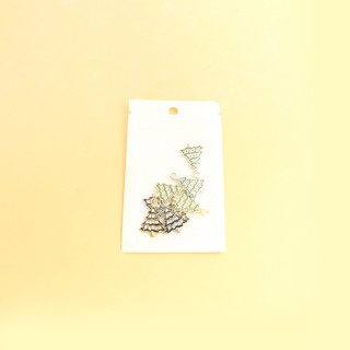 Set 10 Mặt Vòng cổ Hình Cây Thông Đính Đá Trang Trí diy